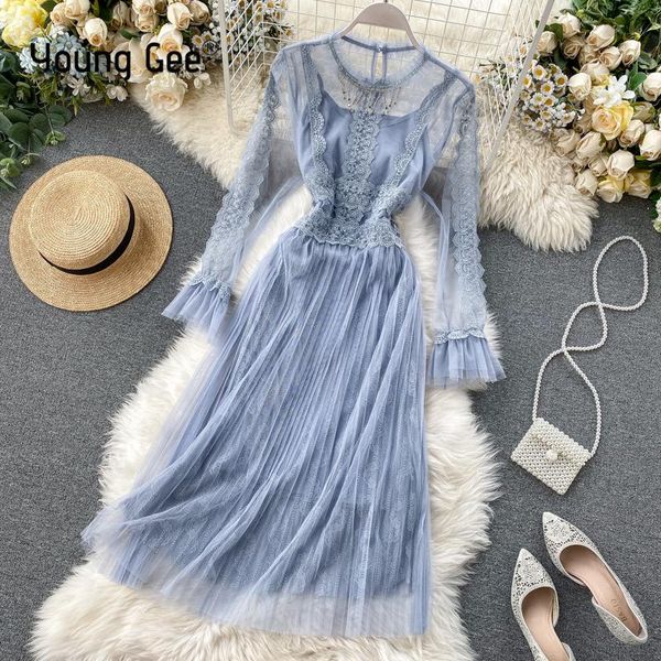 casual dresses young gee sheer mesh women vintage lace flower party female sweet rhinestone tassel trunic pleated dress vestidos, Black;gray
casual dresses young gee sheer mesh women vintage lace flower party female sweet rhinestone tassel trunic pleated dress vestidos, Black;gray