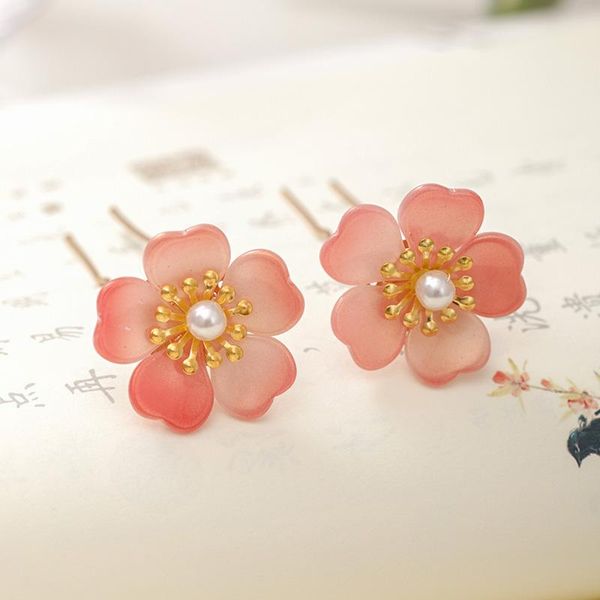 other 2pcs simple style pink flower gold color hair clips pins bride forks tiara women elegant jewelry accessories lb, Golden;white
other 2pcs simple style pink flower gold color hair clips pins bride forks tiara women elegant jewelry accessories lb, Golden;white
