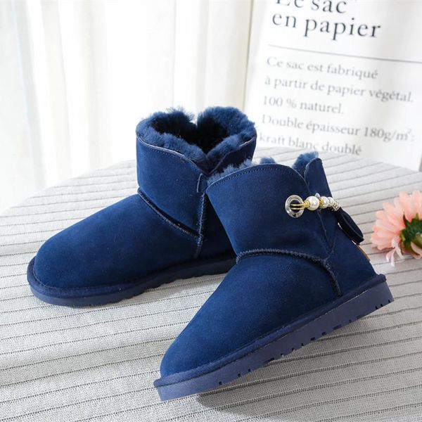 boots genuine sheepskin 2021 natural wool shoes women real women's winter woman snow, Black
boots genuine sheepskin 2021 natural wool shoes women real women's winter woman snow, Black