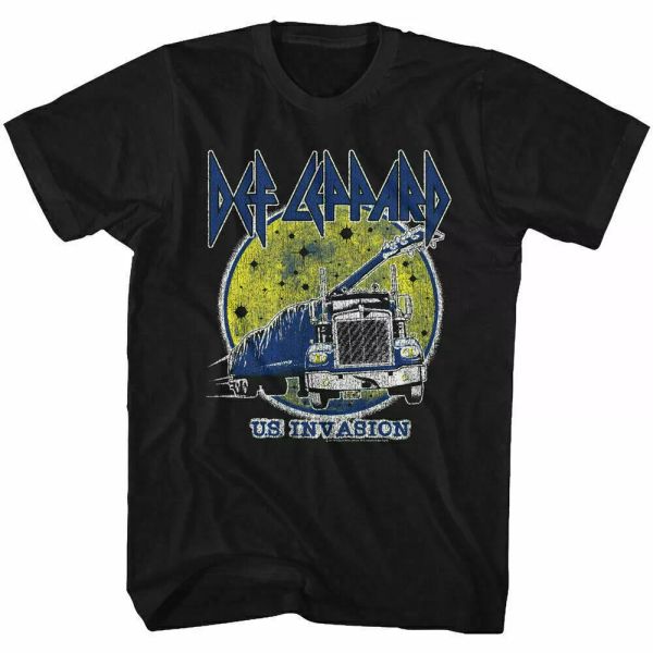 def leppard us invasion t shirt mens licensed rock n roll band tee retro black, White;black
def leppard us invasion t shirt mens licensed rock n roll band tee retro black, White;black