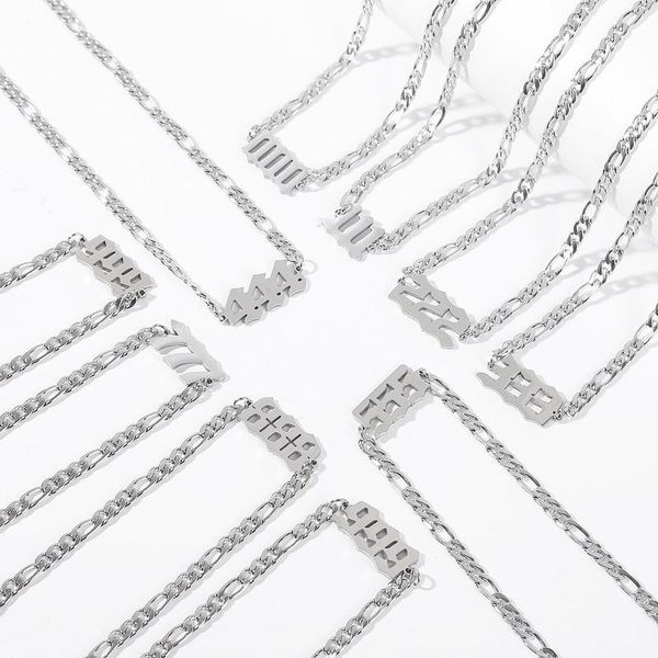 chains fashion 000-999 digital rectangle pendant necklace men trendy simple stainless steel chain jewelry gift, Silver
chains fashion 000-999 digital rectangle pendant necklace men trendy simple stainless steel chain jewelry gift, Silver