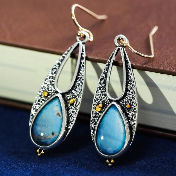 dangle & chandelier vintage tear drop blue resin earrings for women boho ethnic tribal handmade metal long pendant earring statement jewelry, Silver
dangle & chandelier vintage tear drop blue resin earrings for women boho ethnic tribal handmade metal long pendant earring statement jewelry, Silver