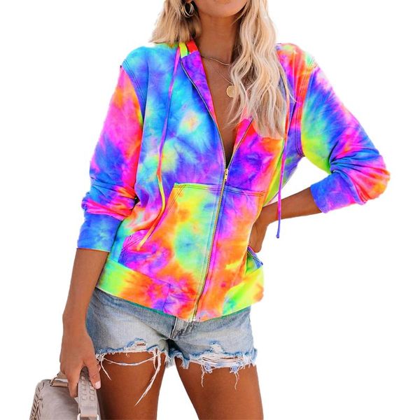 women's hoodies & sweatshirts zip up hoodie, fashion tie dye long sleeve loose drawstring sweatshirt with dual pockets, Black
women's hoodies & sweatshirts zip up hoodie, fashion tie dye long sleeve loose drawstring sweatshirt with dual pockets, Black