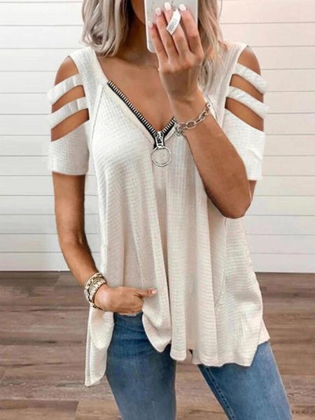 women vintage t shirts v-neck t-shirt summer streetwear fashion tshirt plus size women's, White
women vintage t shirts v-neck t-shirt summer streetwear fashion tshirt plus size women's, White