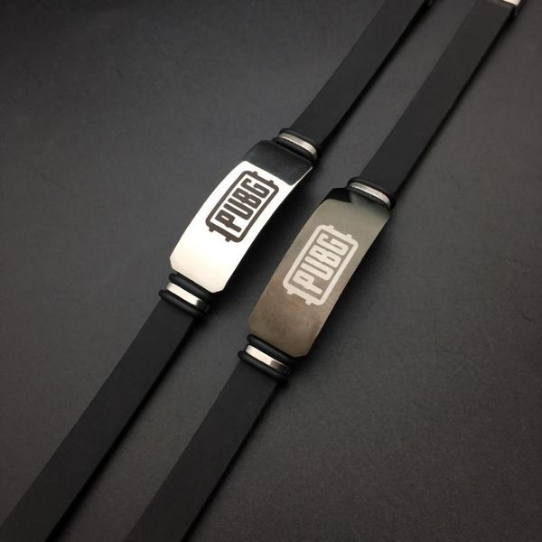 cuff game pubg bracelet silica gel stainless steel wristband cosplay costumes accessories laser printing christmas present, White
cuff game pubg bracelet silica gel stainless steel wristband cosplay costumes accessories laser printing christmas present, White