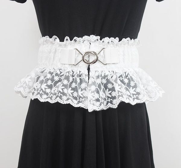 belts women's runway fashion white black elastic lace cummerbunds female dress coat corsets waistband decoration wide belt r3547, Black;brown
belts women's runway fashion white black elastic lace cummerbunds female dress coat corsets waistband decoration wide belt r3547, Black;brown