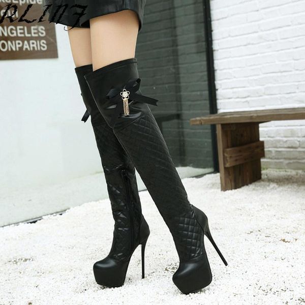 boots snow ultra high-heeled shoes with waterproof platform round head butterfly fish pattern long over the knee1, Black
boots snow ultra high-heeled shoes with waterproof platform round head butterfly fish pattern long over the knee1, Black