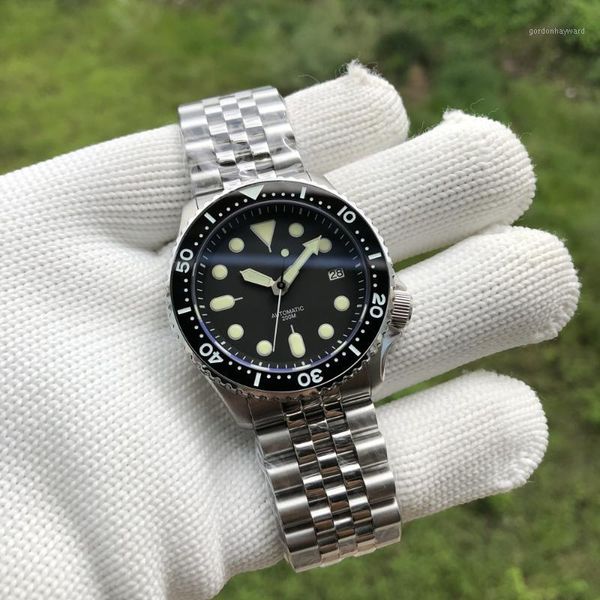 watch diver 1996 skx007 mechanical automatic watches no logo nh35 sapphire mens c3 super luminous wristwatches, Slivery;brown
watch diver 1996 skx007 mechanical automatic watches no logo nh35 sapphire mens c3 super luminous wristwatches, Slivery;brown