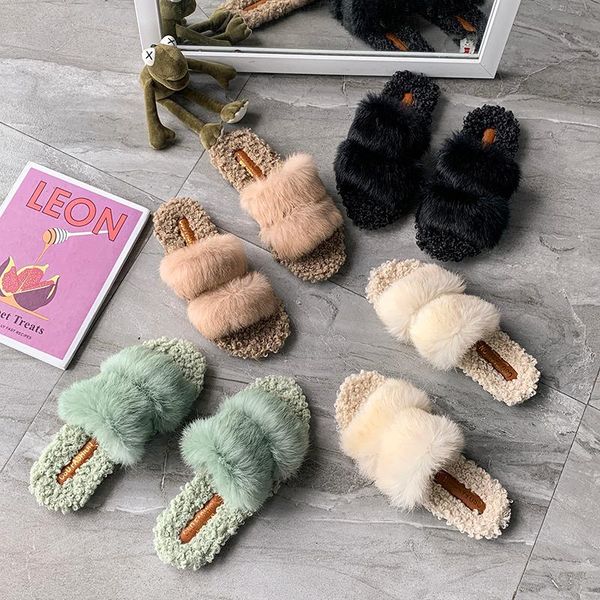 slippers natural sheepskin winter warm fur women home shoes indoor slipper 2021 luxury wool woman casual, Black
slippers natural sheepskin winter warm fur women home shoes indoor slipper 2021 luxury wool woman casual, Black