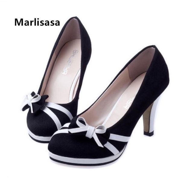 dress shoes marlisasa mujer tacones altos women cute sweet round toe slip on high heel pumps ladies casual black bow tie stiletto h5373
dress shoes marlisasa mujer tacones altos women cute sweet round toe slip on high heel pumps ladies casual black bow tie stiletto h5373