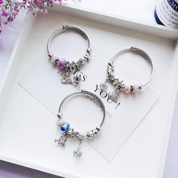 charm bracelets bohemian crown heart stainless steel & bangles for women beads handmade bracelet boho jewelry b471, Golden;silver
charm bracelets bohemian crown heart stainless steel & bangles for women beads handmade bracelet boho jewelry b471, Golden;silver