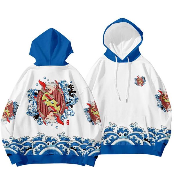 men's hoodies & sweatshirts wave carp printed white couple men women hip hop casual streetwear loose pullover oversize 6xl, Black
men's hoodies & sweatshirts wave carp printed white couple men women hip hop casual streetwear loose pullover oversize 6xl, Black