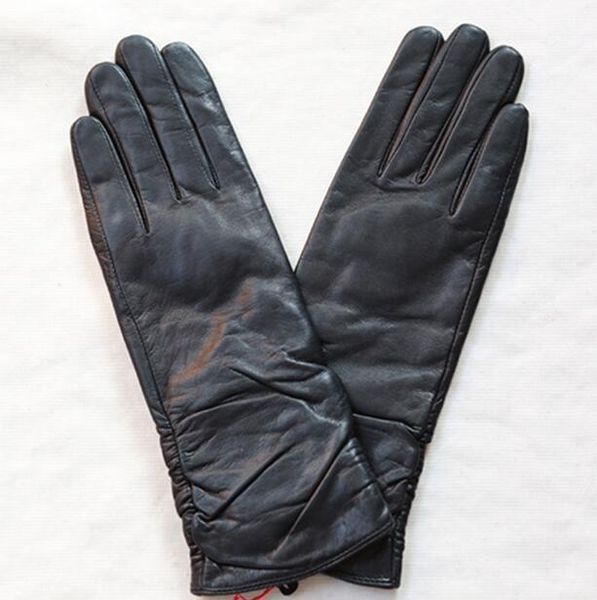 women' genuine leather black glove lady' fleece lining warm natural goat leather fashion slim medium long driving glove r24781, Blue;gray
women' genuine leather black glove lady' fleece lining warm natural goat leather fashion slim medium long driving glove r24781, Blue;gray