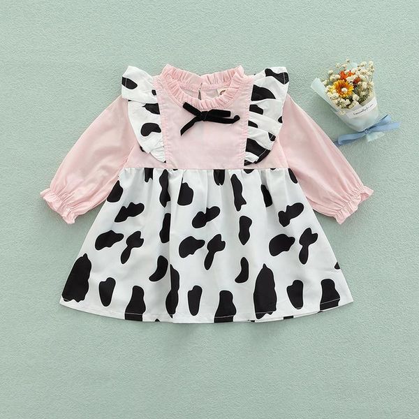 girl's dresses 2pcs 0-24 months born baby girls sweet cute fake dress, toddler infant spring fall soft cow print sleeve round neck bow, Red;yellow
girl's dresses 2pcs 0-24 months born baby girls sweet cute fake dress, toddler infant spring fall soft cow print sleeve round neck bow, Red;yellow