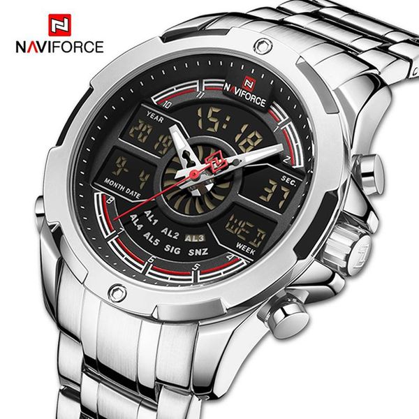 wristwatches naviforce mens watches military sport analog chronograph digital quartz wristwatch for men luminous waterproof luxury clock mal, Slivery;brown
wristwatches naviforce mens watches military sport analog chronograph digital quartz wristwatch for men luminous waterproof luxury clock mal, Slivery;brown