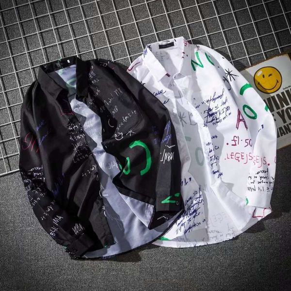 men's casual shirts shirtsummer ins shirt men long sleeves korean version of tiktok, red white shirts, loose and vibrant bf shirts. tzm, White;black
men's casual shirts shirtsummer ins shirt men long sleeves korean version of tiktok, red white shirts, loose and vibrant bf shirts. tzm, White;black