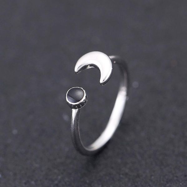 cluster rings fashion simple moon geometric opening ring elegant charming female black crystal zircon exquisite party jewelry girl gifts, Golden;silver
cluster rings fashion simple moon geometric opening ring elegant charming female black crystal zircon exquisite party jewelry girl gifts, Golden;silver