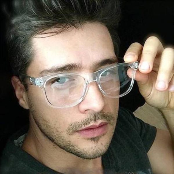 fashion sunglasses frames retro men's transparent glasses clear lenses pc comotuer square eyeglasses for women reading eyewear male spe, Black
fashion sunglasses frames retro men's transparent glasses clear lenses pc comotuer square eyeglasses for women reading eyewear male spe, Black