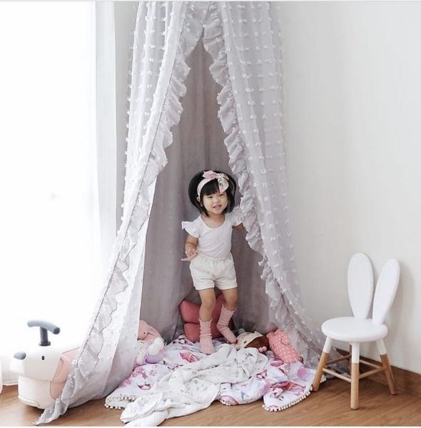 children's lace flocking baby bed curtain chiffon mosquito net play house tent pillow room decor crib netting
children's lace flocking baby bed curtain chiffon mosquito net play house tent pillow room decor crib netting