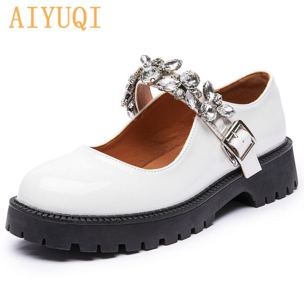 dress shoes mary jane ladies rhinestones 2021 latest summer shin patent leather women loafers trend british style platform girl, Black
dress shoes mary jane ladies rhinestones 2021 latest summer shin patent leather women loafers trend british style platform girl, Black