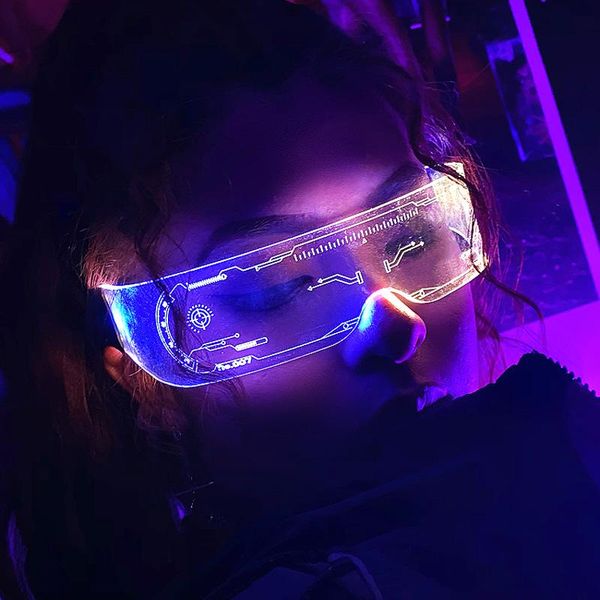 sunglasses led luminous vintage punk goggles men women fashion party halloween christmas colorful light up glasses shades, White;black
sunglasses led luminous vintage punk goggles men women fashion party halloween christmas colorful light up glasses shades, White;black
