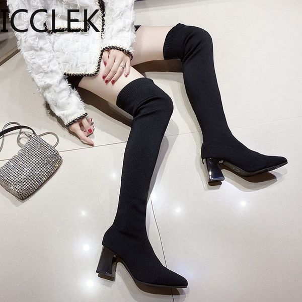 size 41 winter black over the knee woman boots women stretch fabric thigh high heels woman shoes long bota feminina 210428
size 41 winter black over the knee woman boots women stretch fabric thigh high heels woman shoes long bota feminina 210428