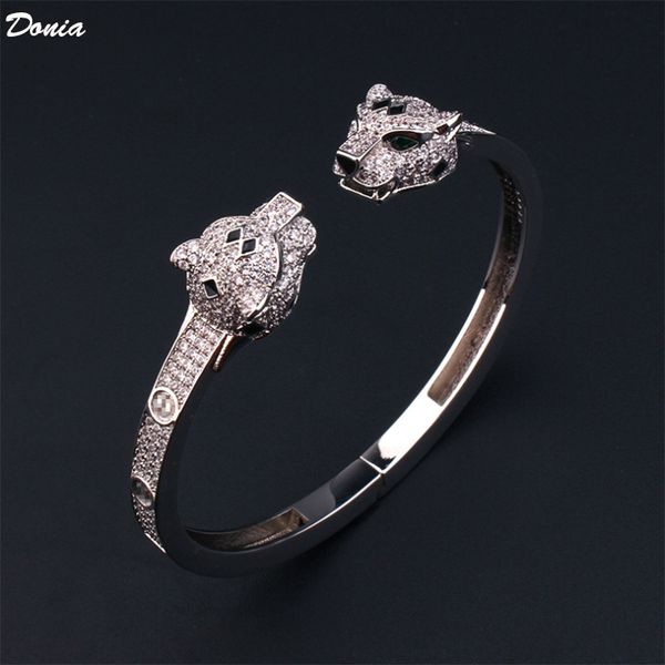 donia jewelry luxury bangle party european and american fashion double-headed leopard print mini inlaid zirconia bracelet designer gift, Black
donia jewelry luxury bangle party european and american fashion double-headed leopard print mini inlaid zirconia bracelet designer gift, Black