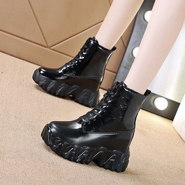 boots women winter 2021 ankle wedges female lace up platform short motorcycle causal leather shoes woman botas mujer, Black
boots women winter 2021 ankle wedges female lace up platform short motorcycle causal leather shoes woman botas mujer, Black