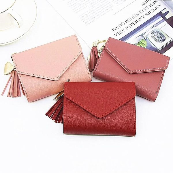 wallets 1pc mini tassel wallet women fashion purse female short korean students lovely small, Red;black
wallets 1pc mini tassel wallet women fashion purse female short korean students lovely small, Red;black