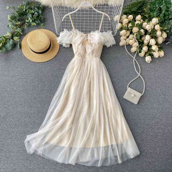 womens summer dress korean holiday style mesh lace one-way neck strap dress waist female big swing dresses hh197, Black;gray
womens summer dress korean holiday style mesh lace one-way neck strap dress waist female big swing dresses hh197, Black;gray