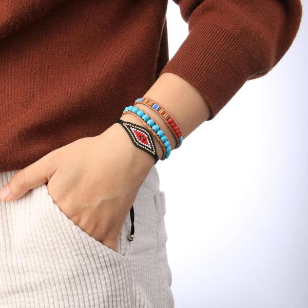 bohemian eye hand braceles miyuki beaded handmade friendship charm bracelets, Golden;silver
bohemian eye hand braceles miyuki beaded handmade friendship charm bracelets, Golden;silver