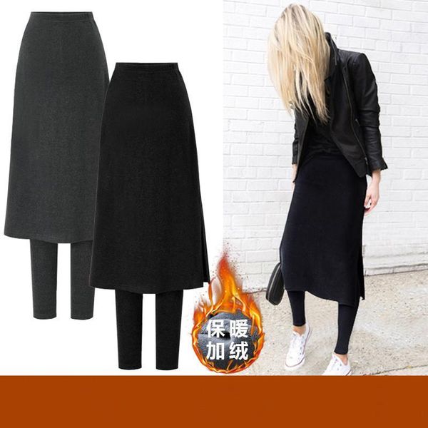 women's pants & capris plus velvet thick pencil casual solid high waist fake two pieces legging skirt -5xl female size e0kx, Black;white
women's pants & capris plus velvet thick pencil casual solid high waist fake two pieces legging skirt -5xl female size e0kx, Black;white