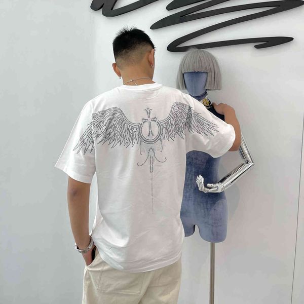 crosin chh 2021 spring summer new products lovers cross wing drilling crew neck short sleeve t-shirt men's brand tunv, White
crosin chh 2021 spring summer new products lovers cross wing drilling crew neck short sleeve t-shirt men's brand tunv, White