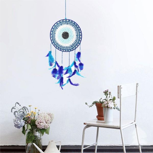 decorative objects & figurines 55x20cm bohemian style blue ring dream catcher feather hanging decoration home tool (blue)
decorative objects & figurines 55x20cm bohemian style blue ring dream catcher feather hanging decoration home tool (blue)