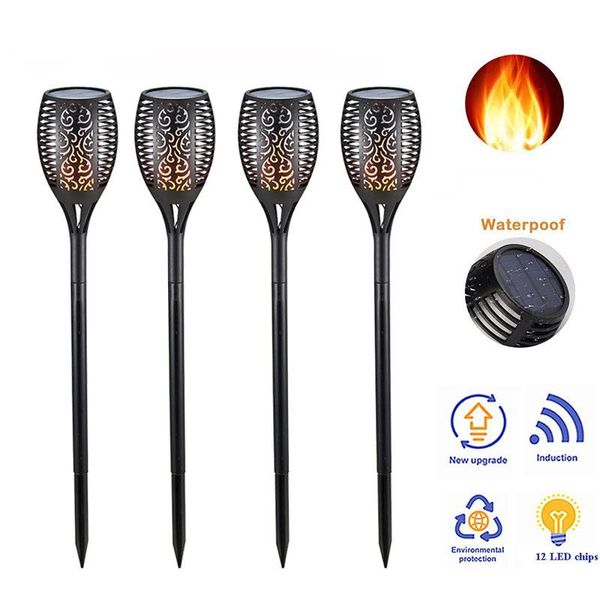 solar lamps 12 led flickering flame light outdoor waterproof lawn garden decoration landscape powered buried lamp
solar lamps 12 led flickering flame light outdoor waterproof lawn garden decoration landscape powered buried lamp