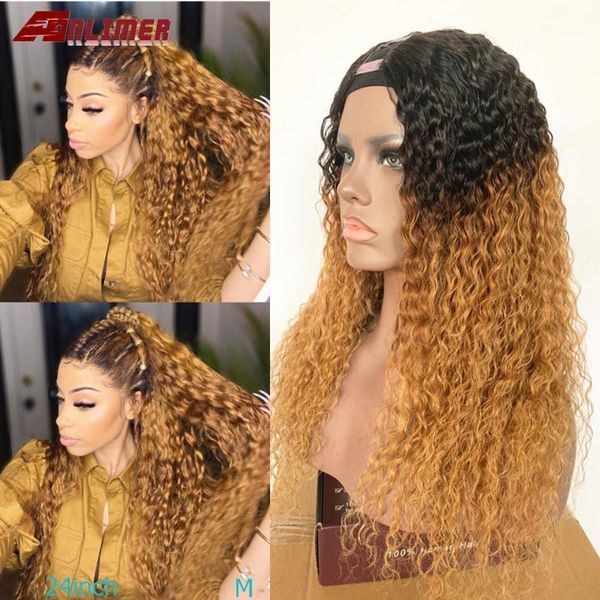 ombre brown t#1b/30 u part human hair wigs curly brazilian remy two tone blonde #1b/27 2*4" anlimer1, Black;brown
ombre brown t#1b/30 u part human hair wigs curly brazilian remy two tone blonde #1b/27 2*4" anlimer1, Black;brown