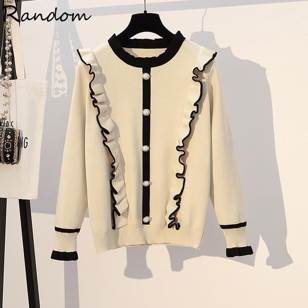 women's sweaters plus size women 2021 winter ruff knitted ladies long-sleeved sweet slim warm pearl button sweater ol clothing, White;black
women's sweaters plus size women 2021 winter ruff knitted ladies long-sleeved sweet slim warm pearl button sweater ol clothing, White;black