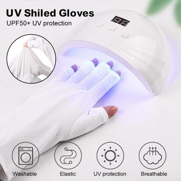 nail art equipment 1 pair anti uv gloves gel shield glove fingerless manicure tools led lamp nails dryer radiation hand protection, Silver
nail art equipment 1 pair anti uv gloves gel shield glove fingerless manicure tools led lamp nails dryer radiation hand protection, Silver