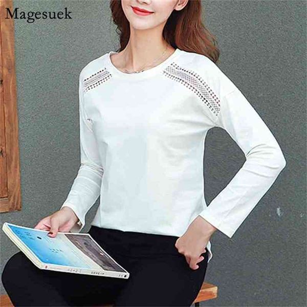 autumn long sleeve plus size white blouse women fashion o-neck cotton shirts solid hollow loose oversized shirt 10588 210512
autumn long sleeve plus size white blouse women fashion o-neck cotton shirts solid hollow loose oversized shirt 10588 210512