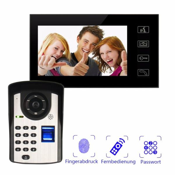 fingerprint unlock 2.4g digital wifi door phone cameras with 7inch large screen monitor home security system two way intercom cctv systems
fingerprint unlock 2.4g digital wifi door phone cameras with 7inch large screen monitor home security system two way intercom cctv systems