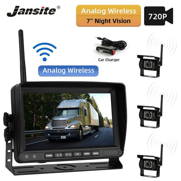 car video jansite 7" wireless monitor for truck tft lcd backup rear view camera with u-bracket parking rearview system 3 cameras 720p
car video jansite 7" wireless monitor for truck tft lcd backup rear view camera with u-bracket parking rearview system 3 cameras 720p