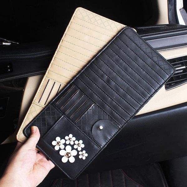 with diamond leather daisy car cd clips sun visor cover supplies multi-function interior accessories other vehicle tools
with diamond leather daisy car cd clips sun visor cover supplies multi-function interior accessories other vehicle tools