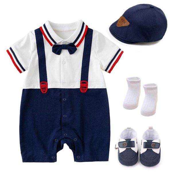 jumpsuits baby bodysuit for born cotton boys clothes with hat summer children 4 pieces outfit kids first birthday gifty gift party, Blue
jumpsuits baby bodysuit for born cotton boys clothes with hat summer children 4 pieces outfit kids first birthday gifty gift party, Blue