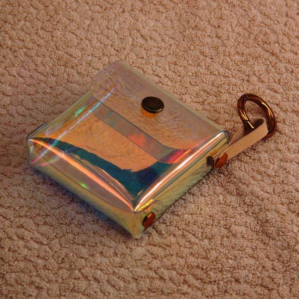 coin purses woonam fully handmade geometric glossy transparent holographic square purse cable lines organizer wallet wb730, Red;black
coin purses woonam fully handmade geometric glossy transparent holographic square purse cable lines organizer wallet wb730, Red;black