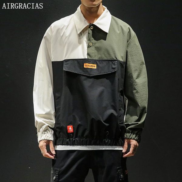 men's jackets airgracias jacket men autumn style lightweight fabric streetwear patchwork color mens coats loose fit man clothes, Black;brown
men's jackets airgracias jacket men autumn style lightweight fabric streetwear patchwork color mens coats loose fit man clothes, Black;brown