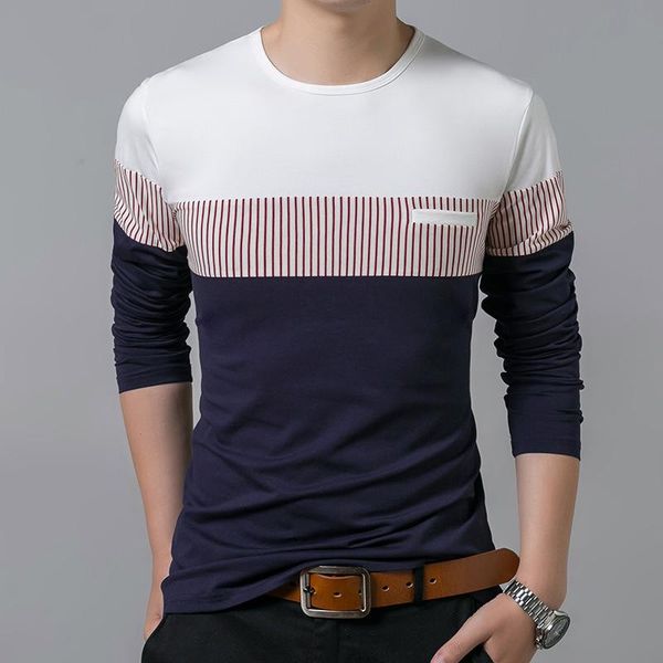 men's t-shirts men cotton long sleeve o neck mens t shirt fashion patchwork stripe causal man brand clothing harajuku, White;black
men's t-shirts men cotton long sleeve o neck mens t shirt fashion patchwork stripe causal man brand clothing harajuku, White;black