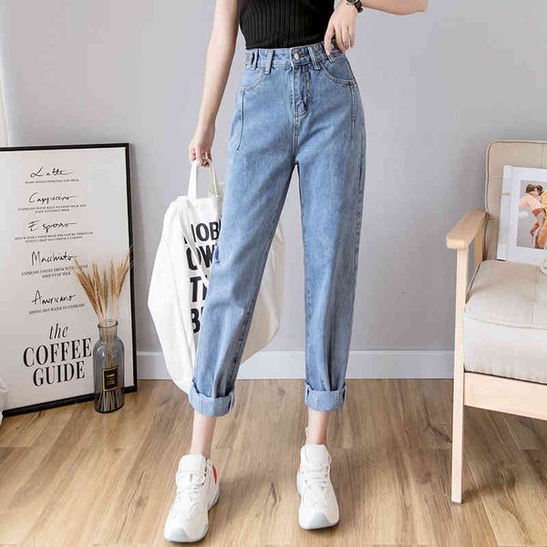 women's highwaisted breeches 2021 spring and summer harem korean loose old slacks straight nine points, Blue
women's highwaisted breeches 2021 spring and summer harem korean loose old slacks straight nine points, Blue