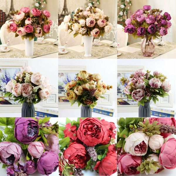 heads/bouquet artificial fake peony silk flowers bridal hydrangea home wedding garden decor european flower decorative & wreaths
heads/bouquet artificial fake peony silk flowers bridal hydrangea home wedding garden decor european flower decorative & wreaths