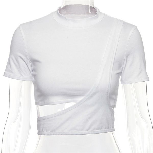 new solid black white o-neck sleeve t-shirt women strip hollow out short casual tees crop
new solid black white o-neck sleeve t-shirt women strip hollow out short casual tees crop