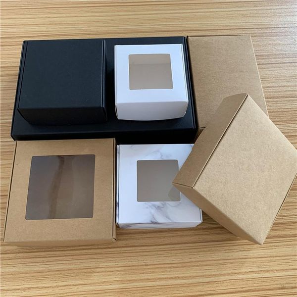 gift wrap 50pcs multi size soap box kraft paper package with clear pvc window candy favors arts&krafts display
gift wrap 50pcs multi size soap box kraft paper package with clear pvc window candy favors arts&krafts display
